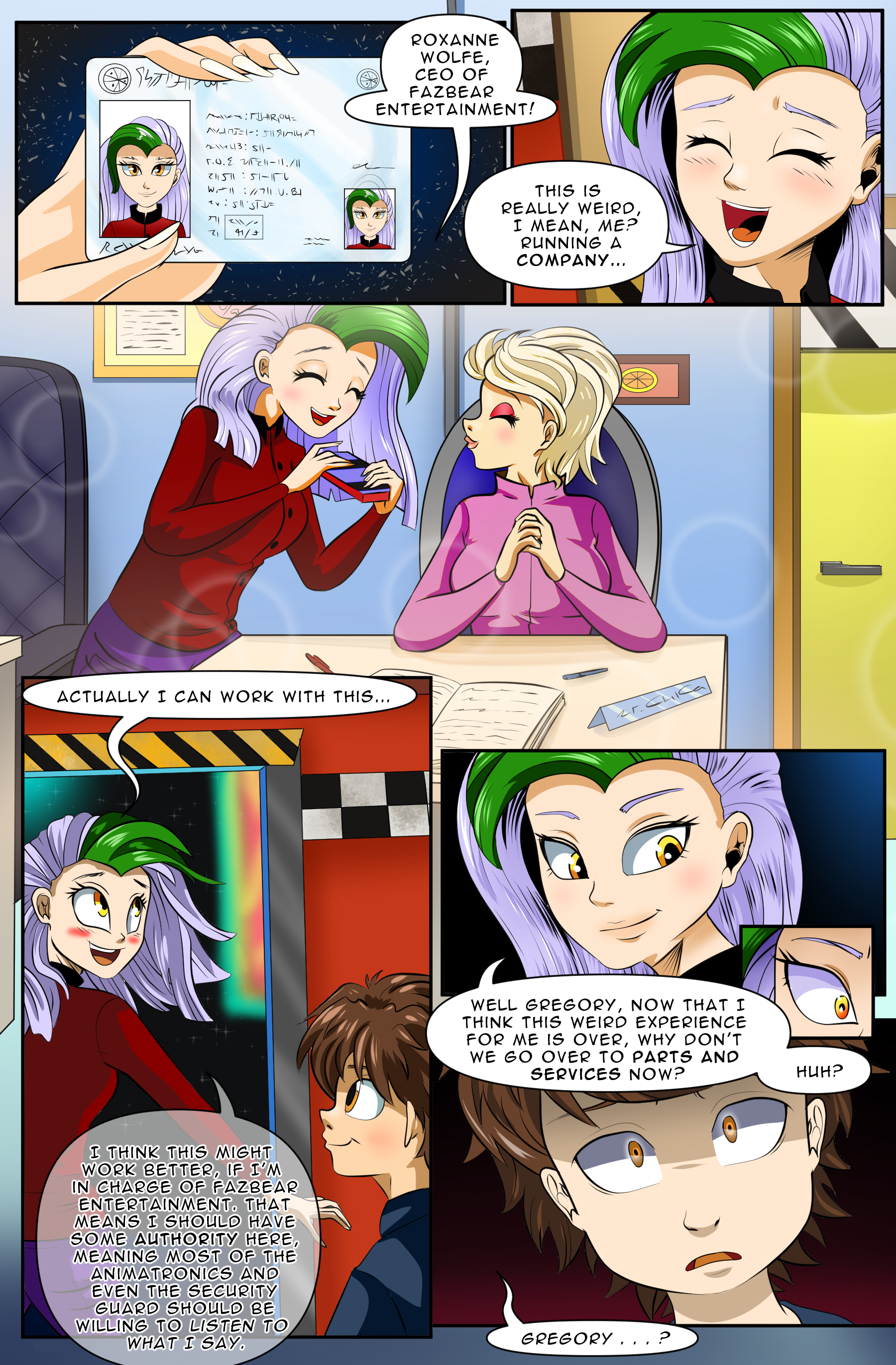 Fnaf Roxy Tg Fnaf: Roxy humanization page 19 by Davaba19 on DeviantArt