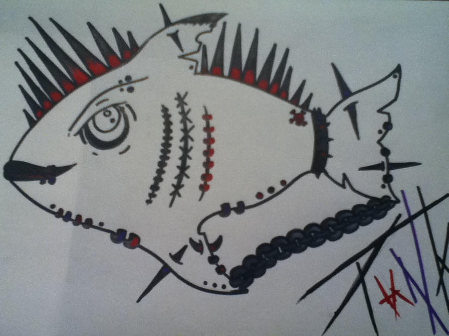 Punk Rocker Fish Punk Fish by nid599 on DeviantArt
