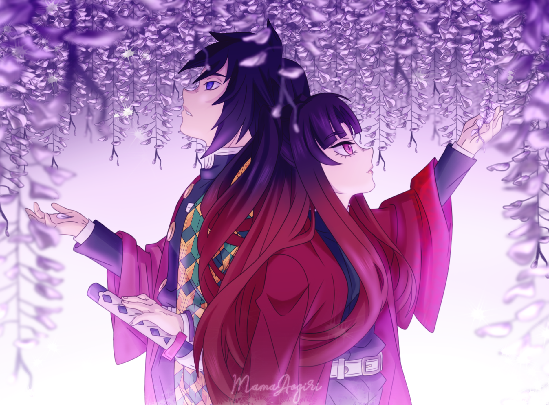 Kimetsu no yaiba OC Toshi and Hannei by aleiah-art on DeviantArt