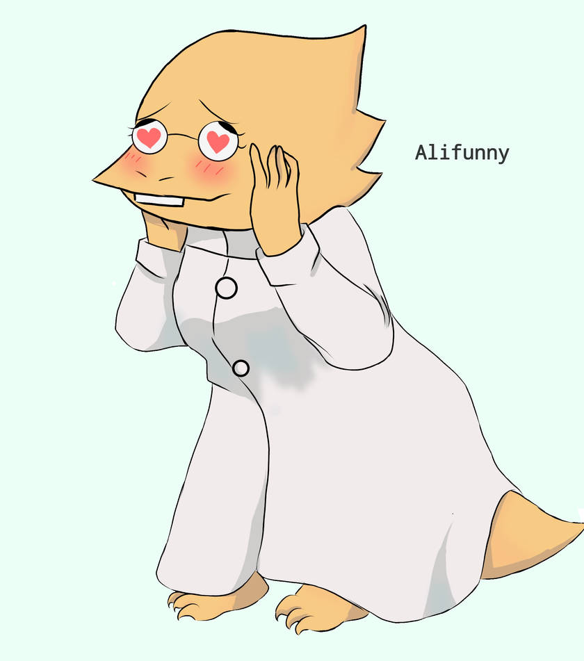 Alphys in love by alifunny on DeviantArt