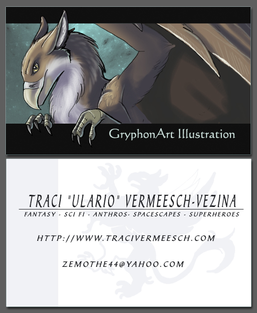 GryphonArt Illustration - Business Cards