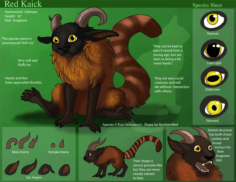 [Personal] Red Kaick - Species Sheet