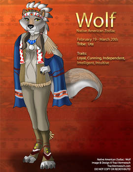 [Character Design] Native American Zodiac:  Wolf