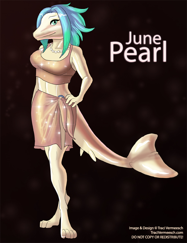 [Anthro Birthstones] June: Pearl