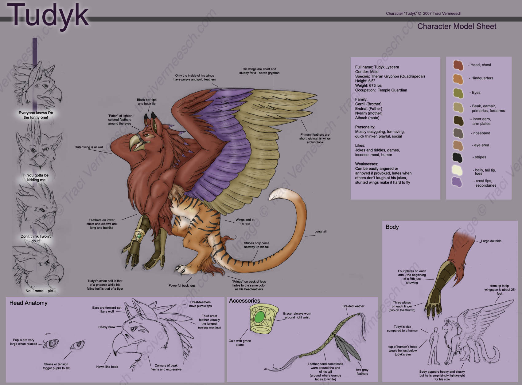 Tudyk - Character Sheet