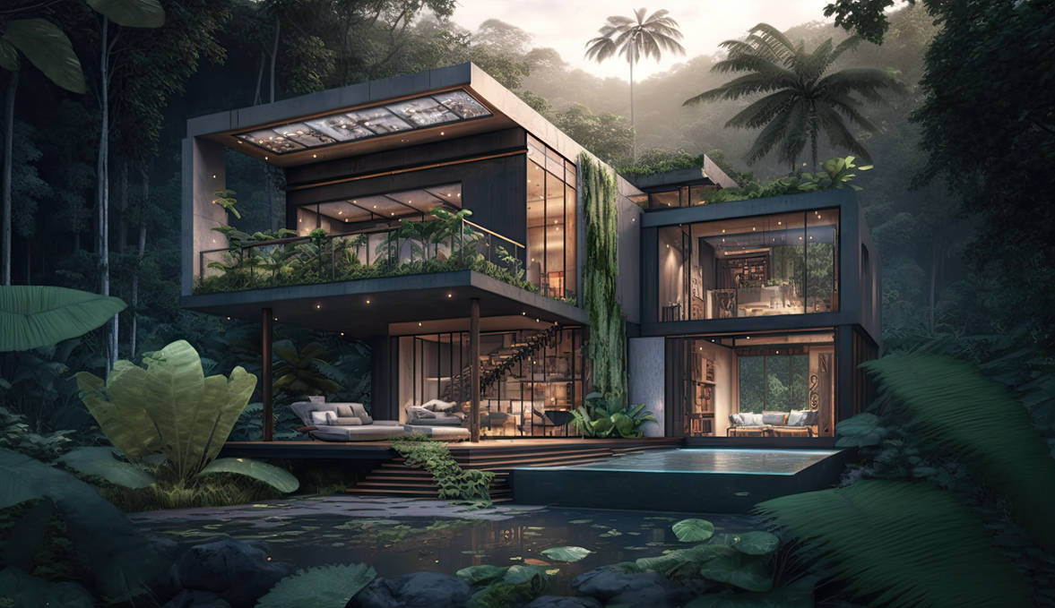 Jungle villa by minderuption on DeviantArt