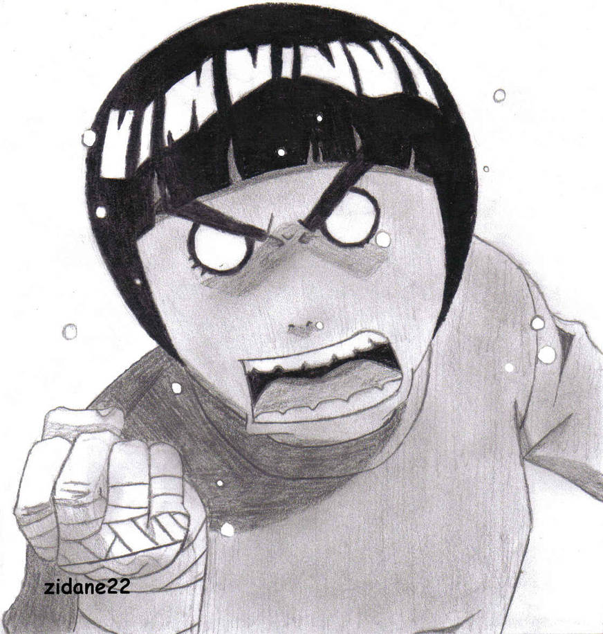 Angry Rock Lee by The-Darker-Zidane22 on DeviantArt