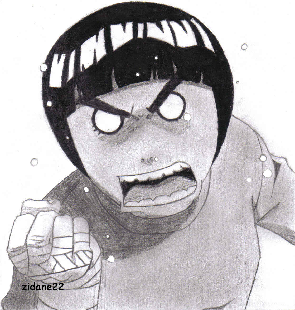 Angry Rock Lee by The-Darker-Zidane22 on DeviantArt