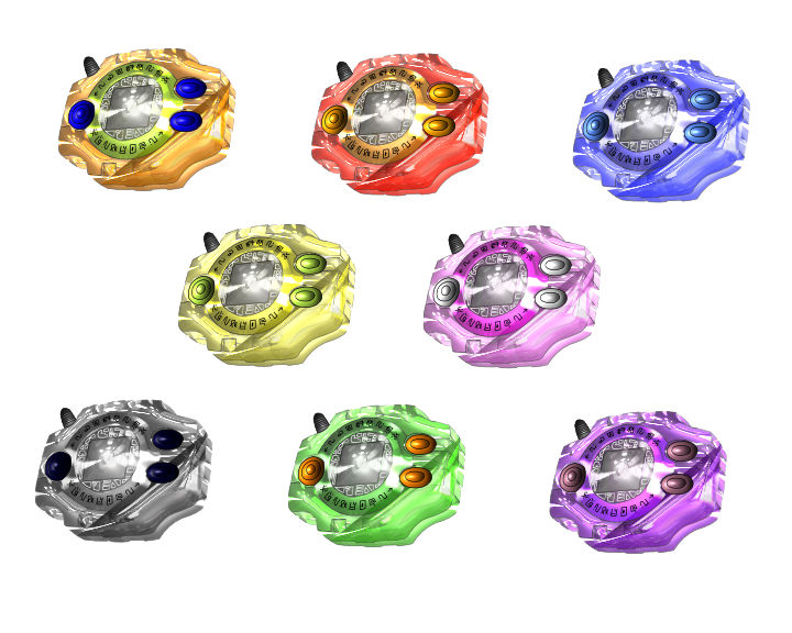 Digivices from the first series of Digimon by 1984neptune on DeviantArt