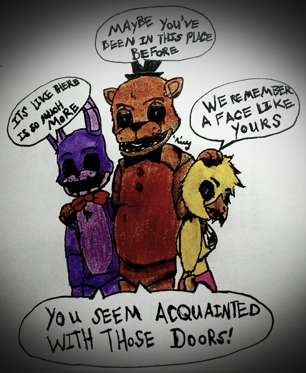 What??? Why is bb here?? I'm withe Freddy on this What the heck?