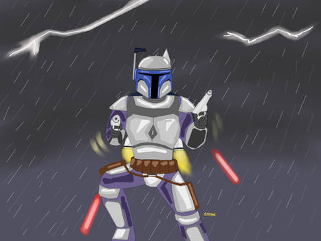 Star Wars Fan Art - Jango Fett Poster