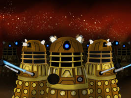 Bronze 2005 Daleks Poster