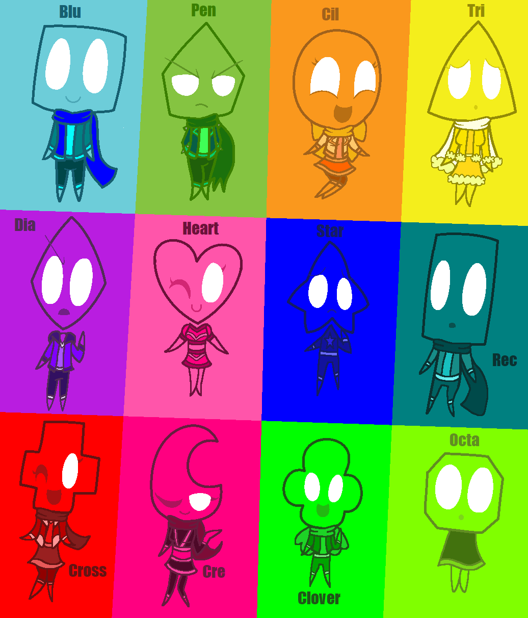 All Shapes (JSAB: Open Your Heart) (Colored) by SkyArtLyn on DeviantArt