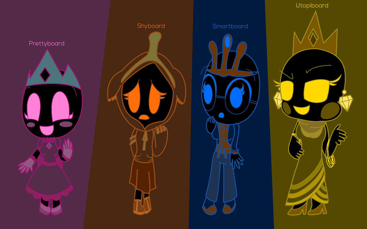 Shyboard Prettyboard, Shyboard, Smartboard and Utopiboard by SkyArtLyn on DeviantArt