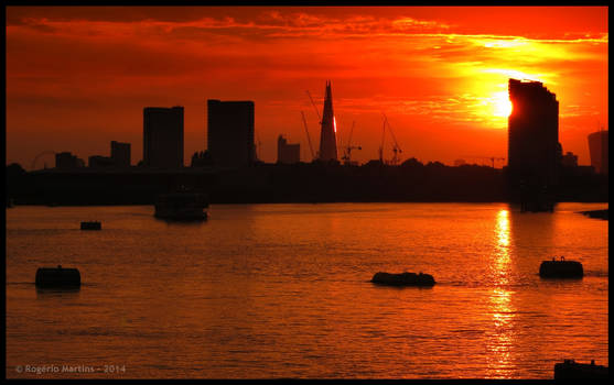 Sunset over London  II