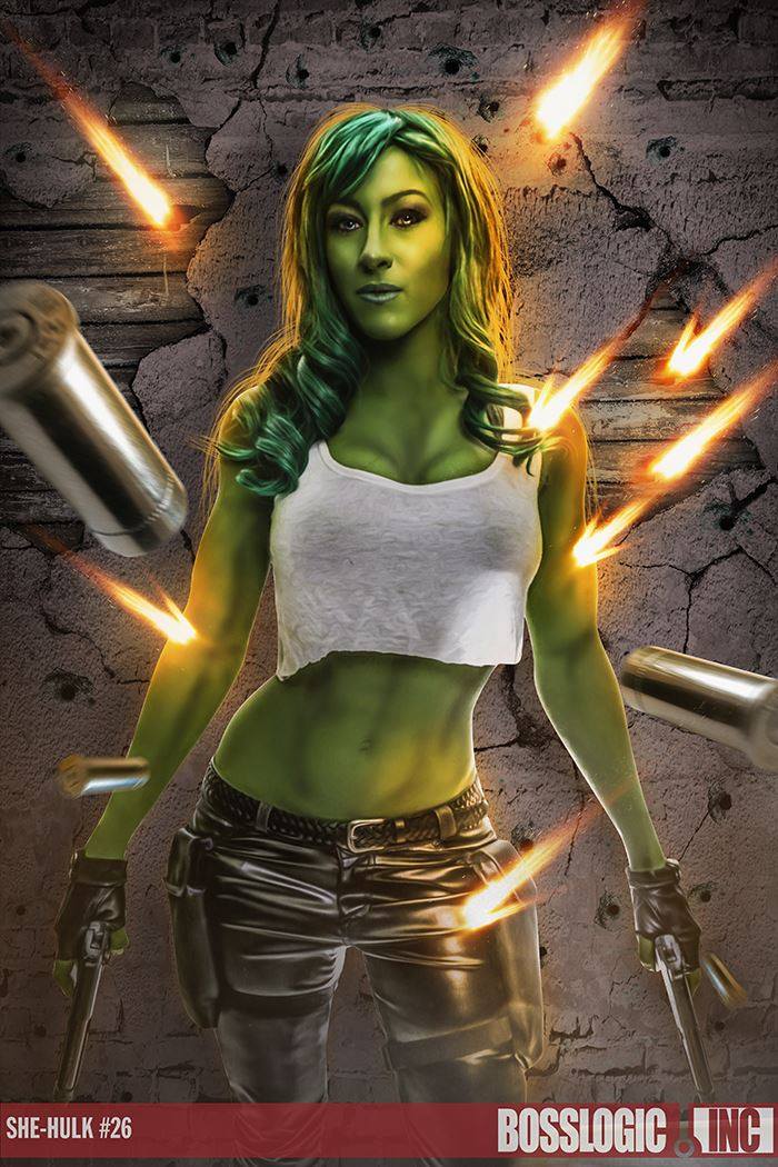 She-Hulk Cosplay by femmefatale23