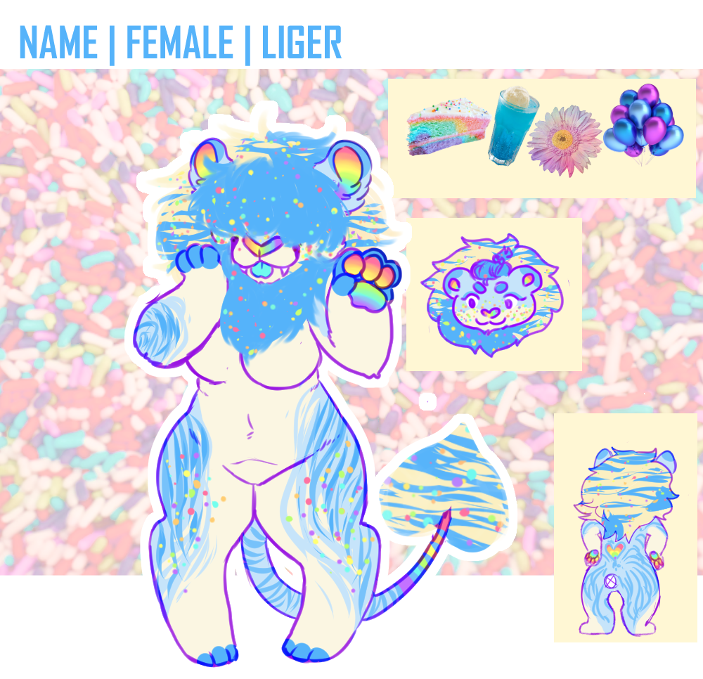 funfetti liger adopt | OTA | CLOSED by khoshehktoys