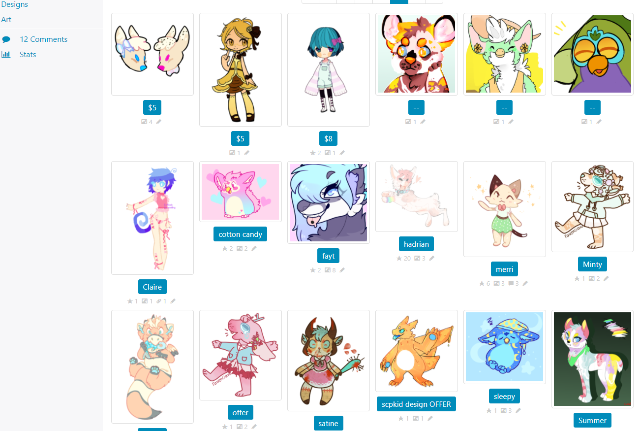 characters up for offers (MORE ADDED, cs incl.)