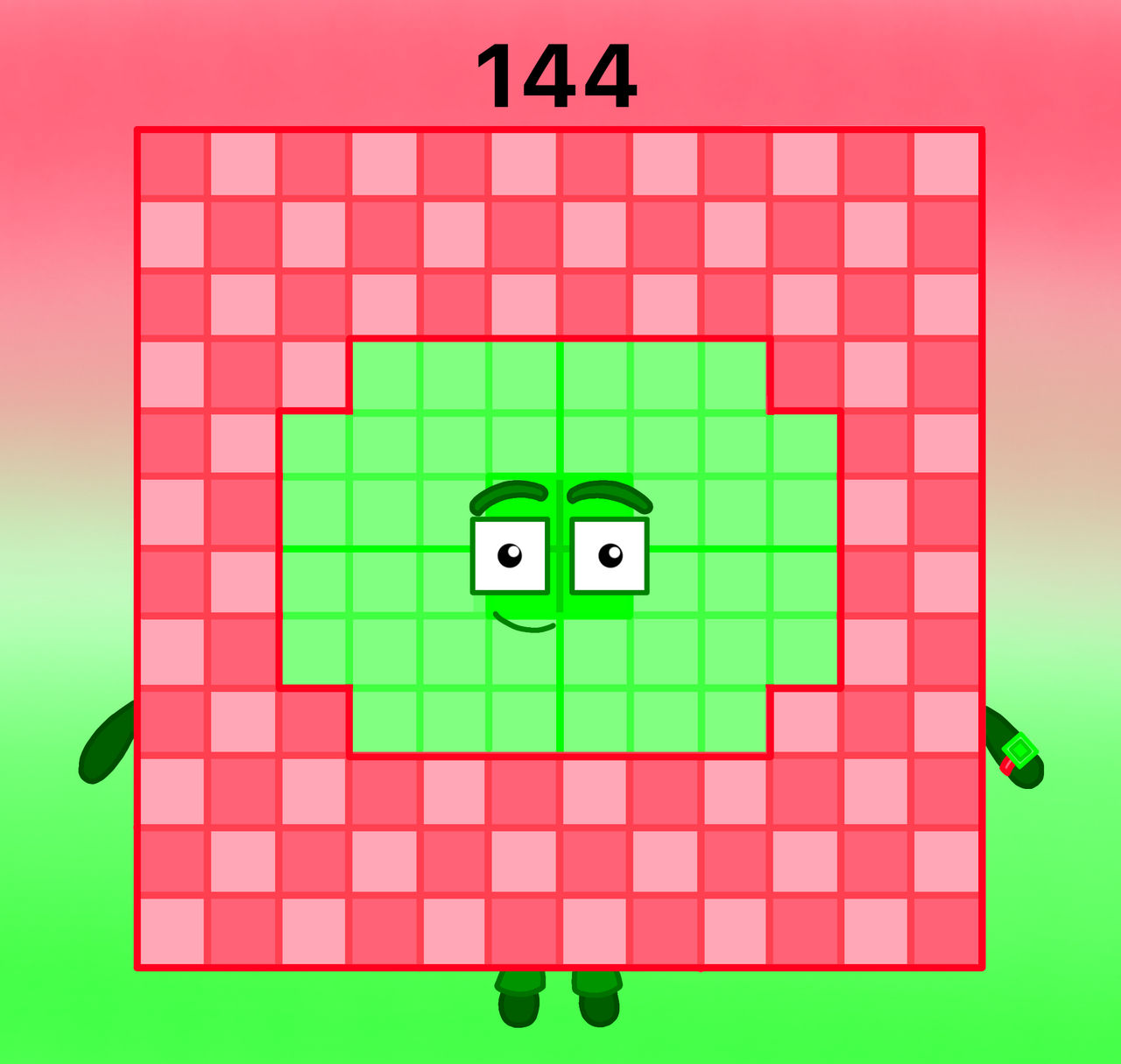 Numberblocks 144 by zhaowanying on DeviantArt