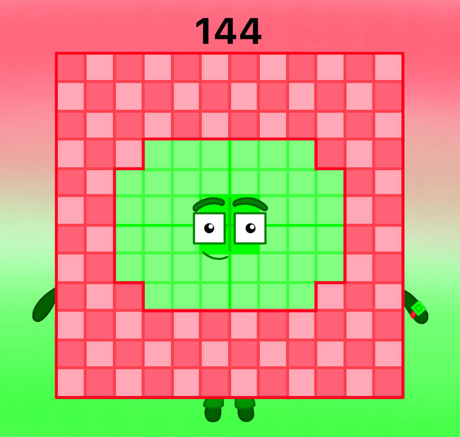 Numberblocks 480 Numberblocks 144 by zhaowanying on DeviantArt