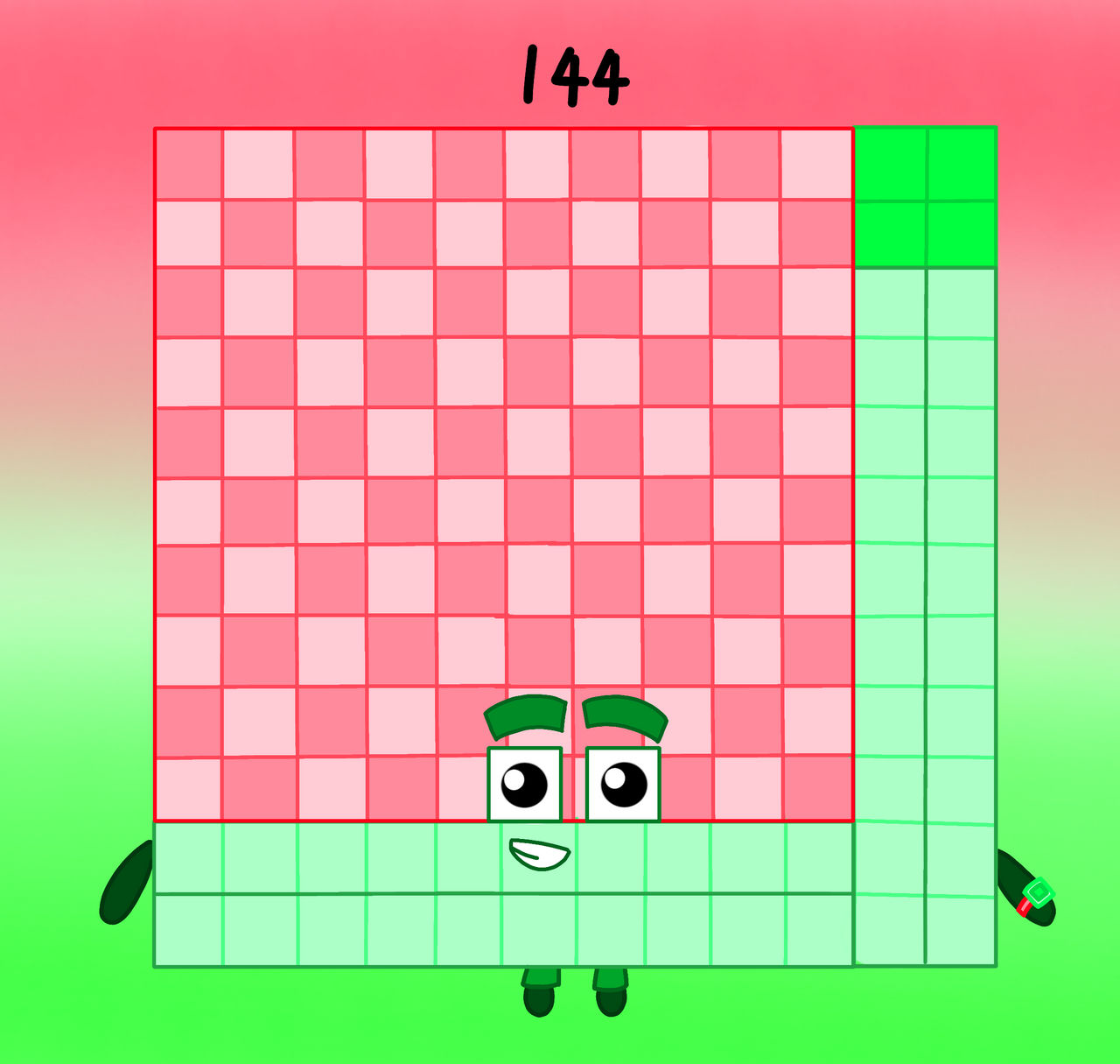 Numberblocks 144 by zhaowanying on DeviantArt