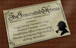 The Inscrutable Holmes Card