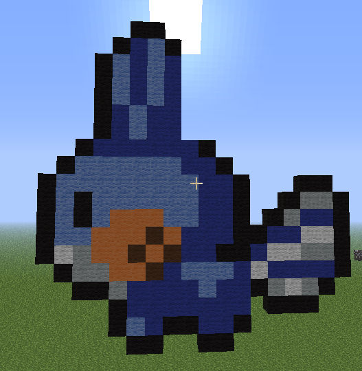 Minecraft Pixel Art: Mudkip by loucacoles on DeviantArt