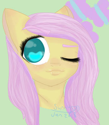 Fluttershy headshot | critiques requested