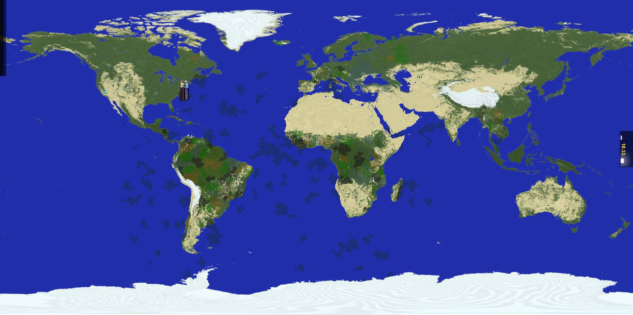 Earth 1:180m Minecraft Map
