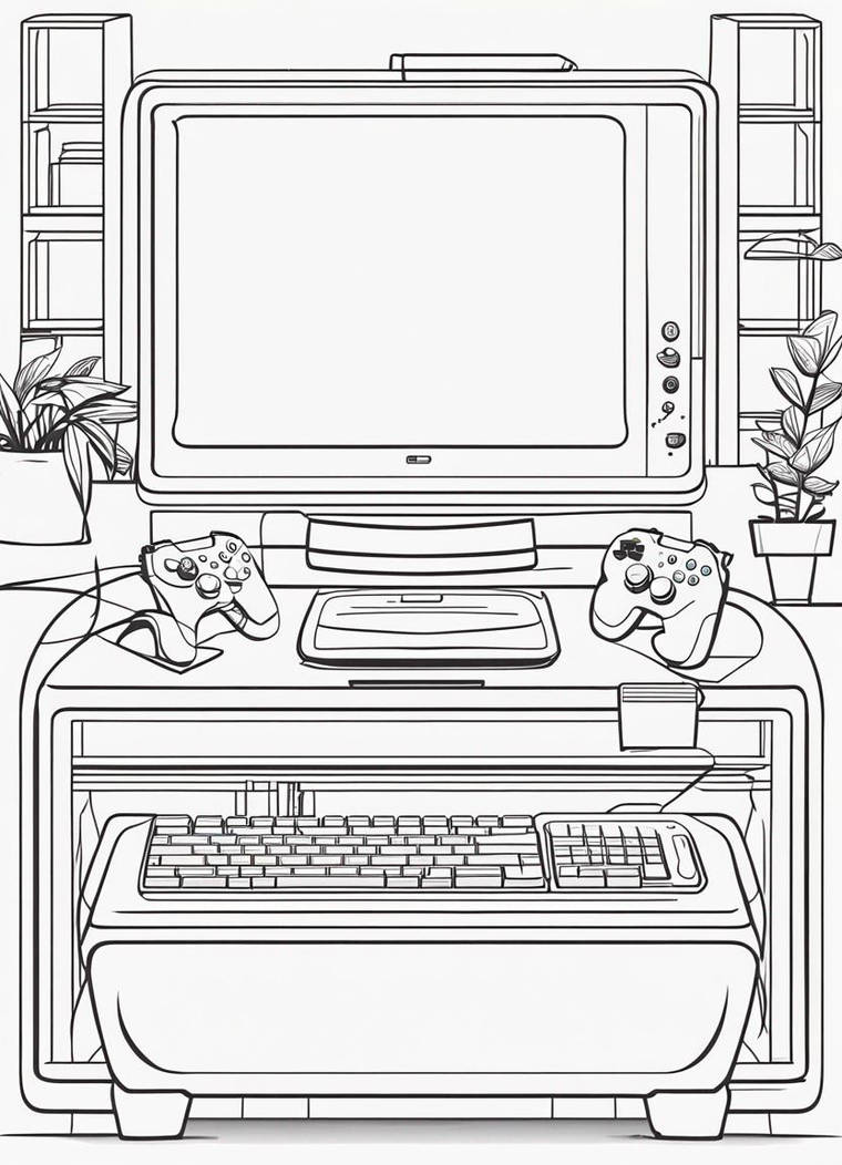 Video Games Coloring Page by LizC864 on DeviantArt