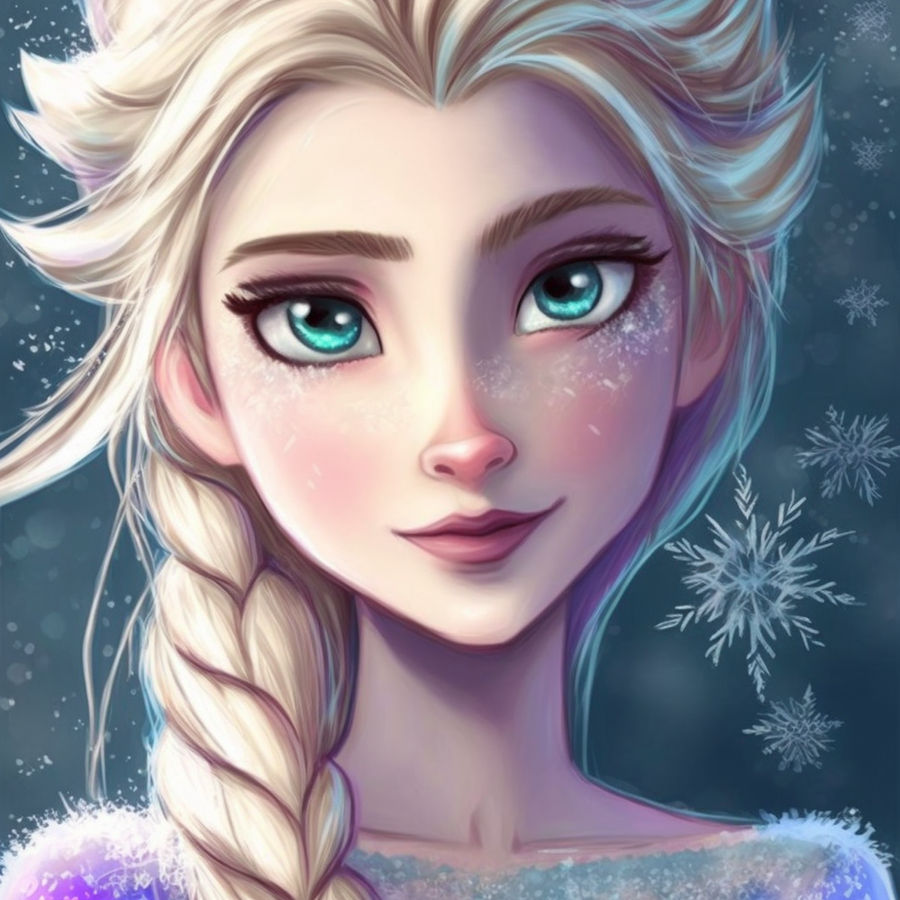 Elsa Portrait Painting by BlakeneyB on DeviantArt