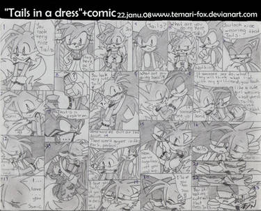 +Tails in a dress+Comic