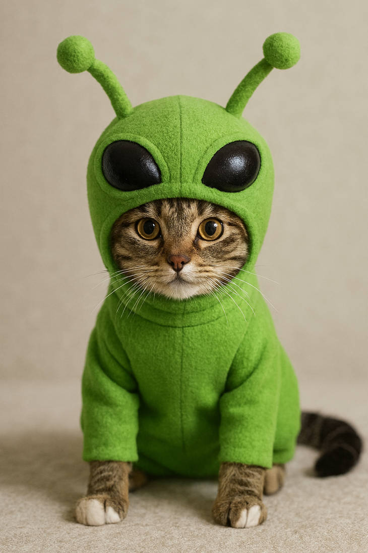 Cat desguised as Alien by brohaswork on DeviantArt