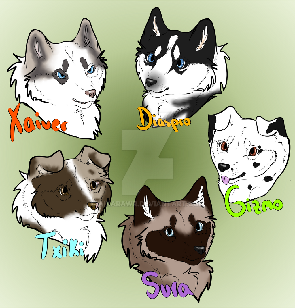 Puppies Chibi Headshots