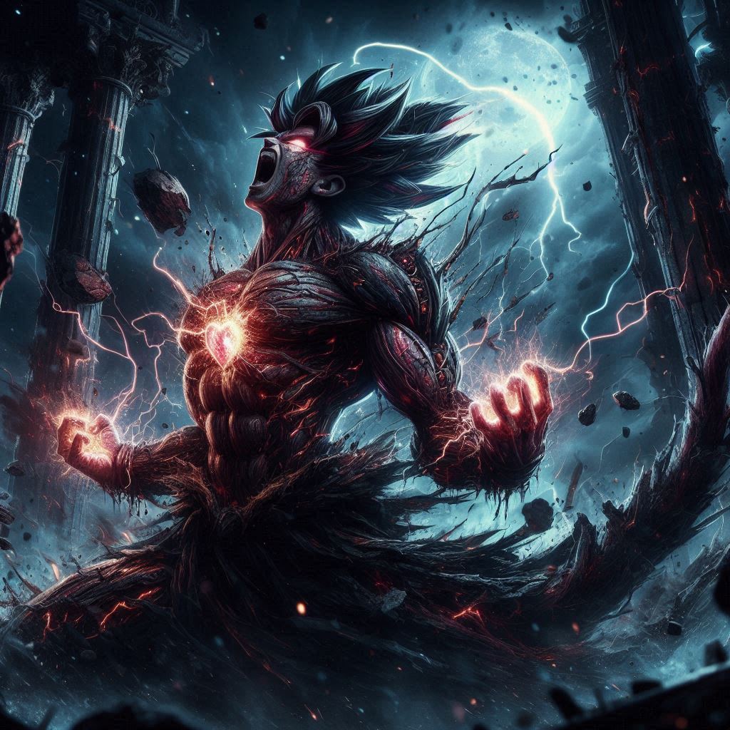 Custom Ssj Dark Fantasy Super Saiyan Transformation by Quamos on DeviantArt