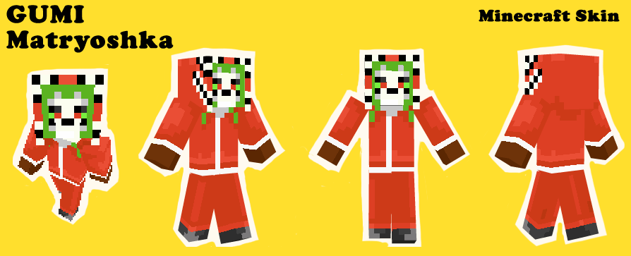 Matryoshka GUMI Minecraft Skin