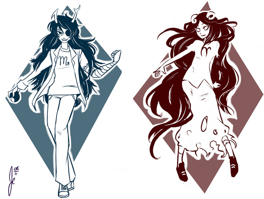 Vriska et Aradia pre-Hivebent