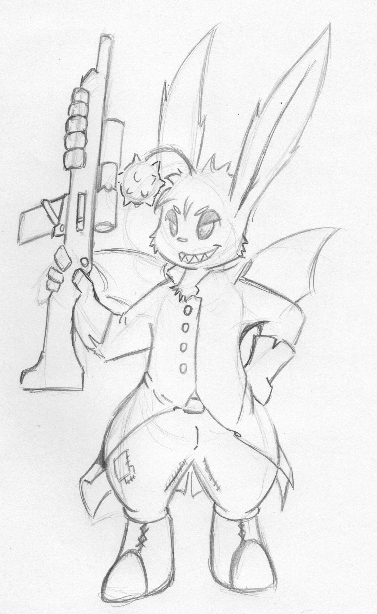MOOGLE GUNNER by MaxSilverfox on DeviantArt