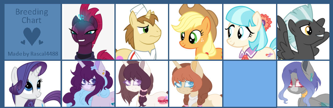 Mlp Birth Rarity Mlp Rarity grid OTA adopt PENDING ( 0/5 ) by KaenaShepard on DeviantArt