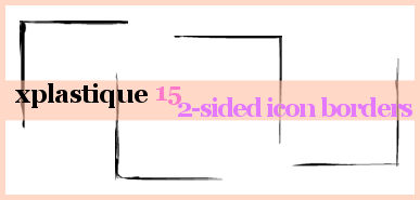 -2 Sided icon border brushes-