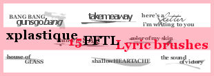 -FFTL lyric brushes-