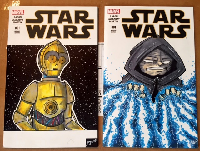 Star Wars Sketch Covers