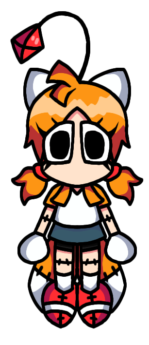 Friday Night Funkin' 2D tails doll mod 