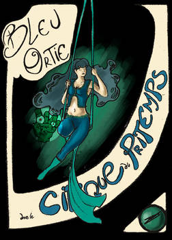 Blue Ortie: Athletic on rope.