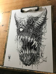 Demonic Rot Ink Sketch