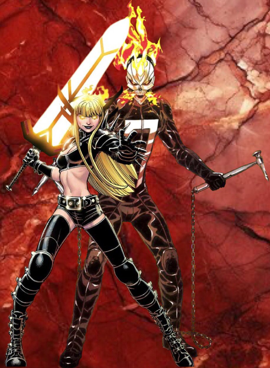 Ghost Rider Magik Ghost rider x Magik ready for battle by khaleesiwendy on DeviantArt
