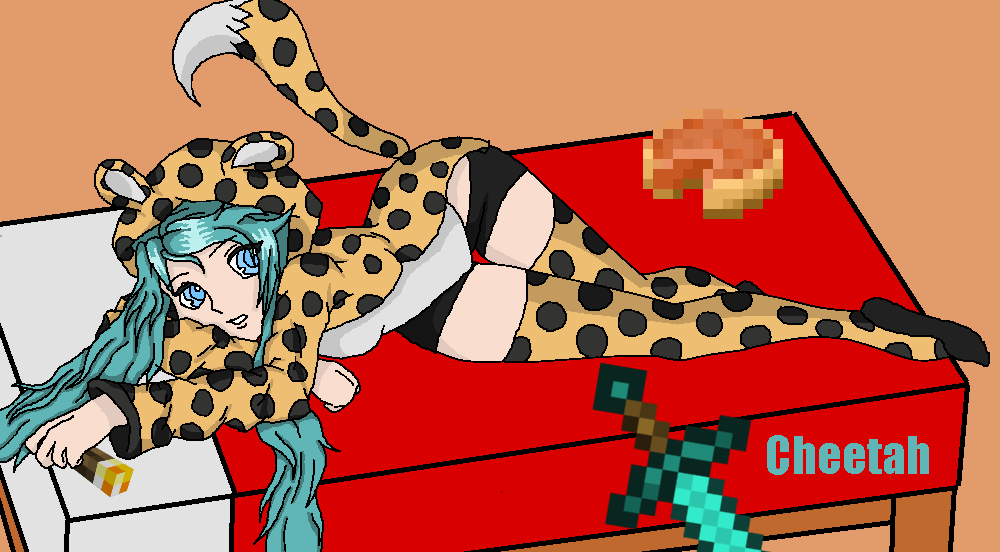 CheetahsGaming Minecraft Skin Drawing