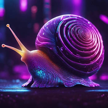 Glowing Purple Snail