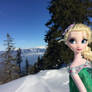 Elsa Frozen Fever at the mountain