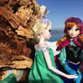 Elsa and sister Anna of Arendelle at the mountain
